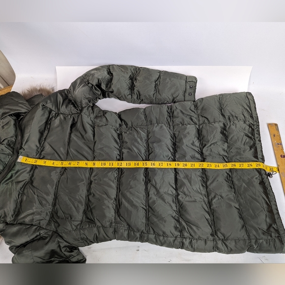 Prada Down Winter Coat Art.28C062, Fur Trimmed Collar - Picture 11 of 13